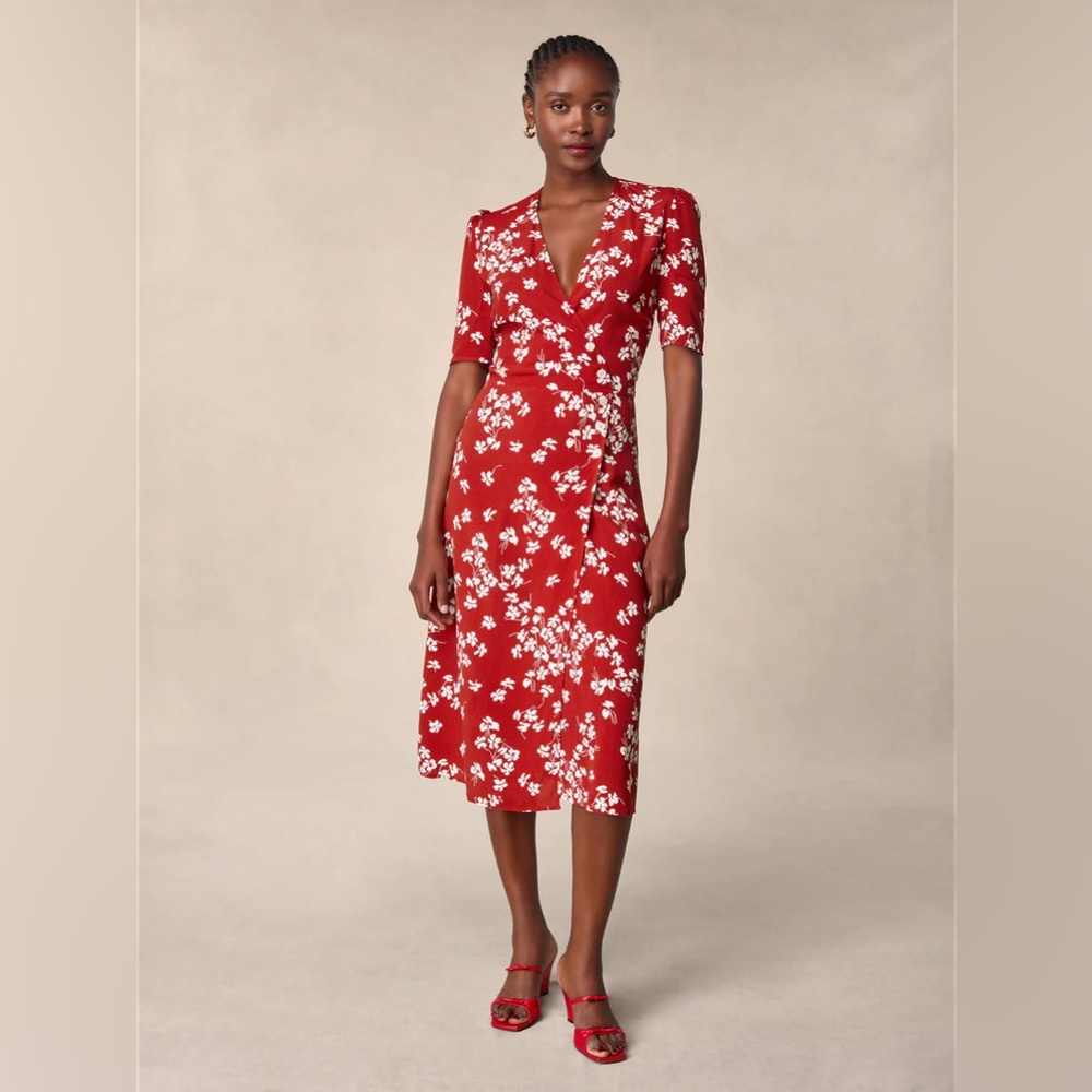 NWT Rouje Gabin Cherry Blossom Print 36/ US 4
